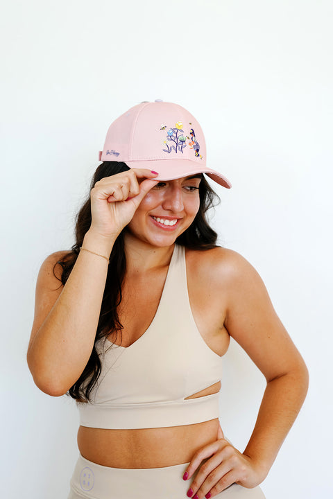 Bee Happy High Ponytail Hat
