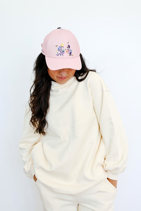 Bee Happy High Ponytail Hat