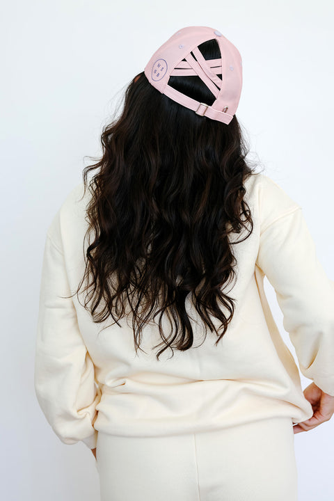 Bee Happy High Ponytail Hat